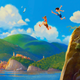 Concept art for Pixar’s Luca.